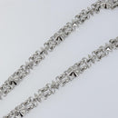 LOUIS VUITTON Dauphine Chain Strap Shoulder Strap metal Silver Tone Auth 160903-5