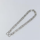 LOUIS VUITTON Dauphine Chain Strap Shoulder Strap metal Silver Tone Auth 160903-7