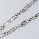 LOUIS VUITTON Dauphine Chain Strap Shoulder Strap metal Silver Tone Auth 160903-9