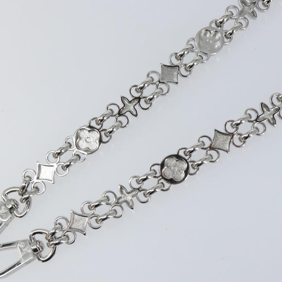 LOUIS VUITTON Dauphine Chain Strap Shoulder Strap metal Silver Tone Auth 160903