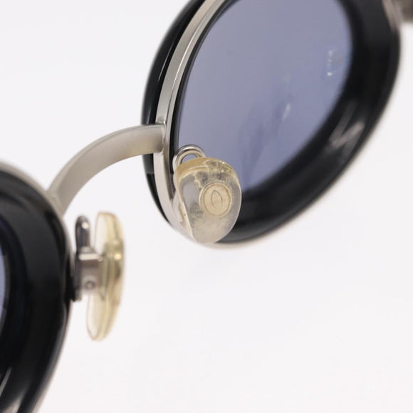 CHANEL Sunglasses metal Silver tone CC Auth 160904