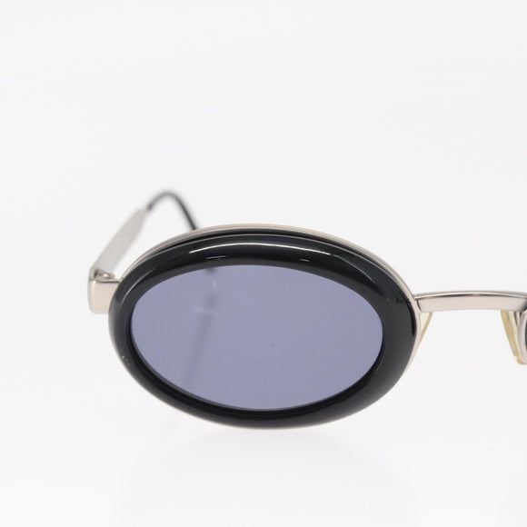 CHANEL Sunglasses metal Silver tone CC Auth 160904