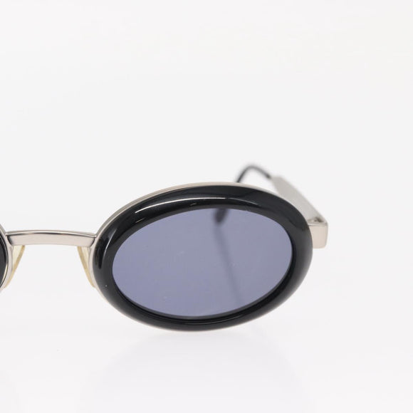 CHANEL Sunglasses metal Silver tone CC Auth 160904