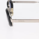 CHANEL Sunglasses metal Silver tone CC Auth 160904-8