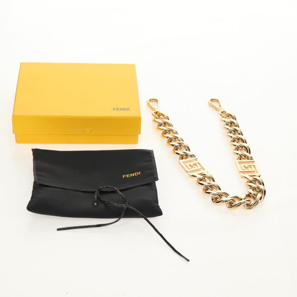 FENDI Chain Strap metal Gold Tone Auth 160905V