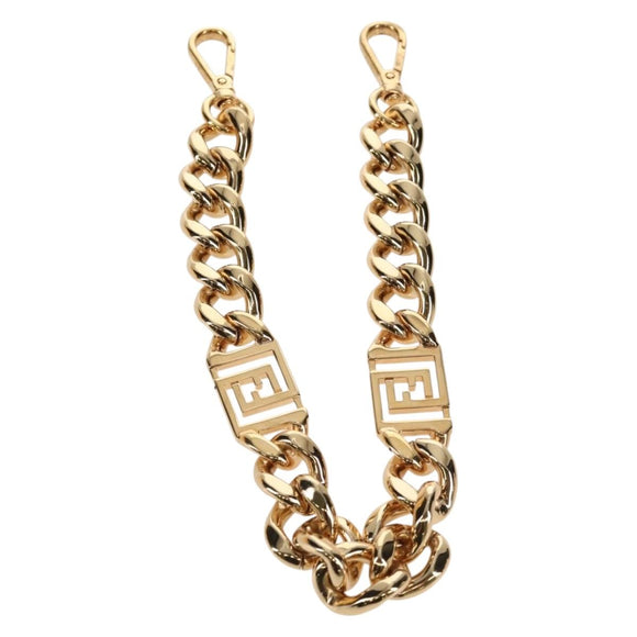 FENDI Chain Strap metal Gold Tone Auth 160905V