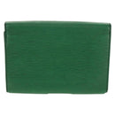 LOUIS VUITTON Monogram Epi Clutch Bag 2 Set Green LV Auth 160906-3