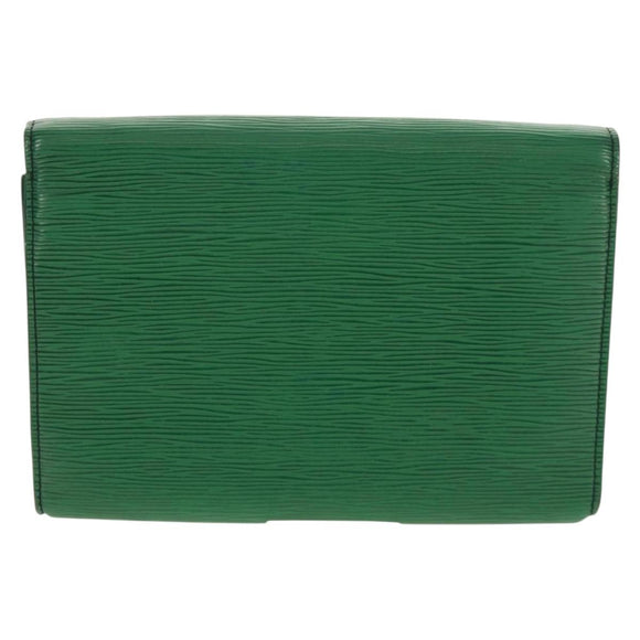 LOUIS VUITTON Monogram Epi Clutch Bag 2 Set Green LV Auth 160906