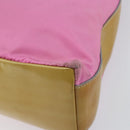 PRADA Shoulder Bag Nylon Pink Silver Auth 160914-15