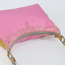 PRADA Shoulder Bag Nylon Pink Silver Auth 160914-6