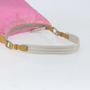 PRADA Shoulder Bag Nylon Pink Silver Auth 160914-7