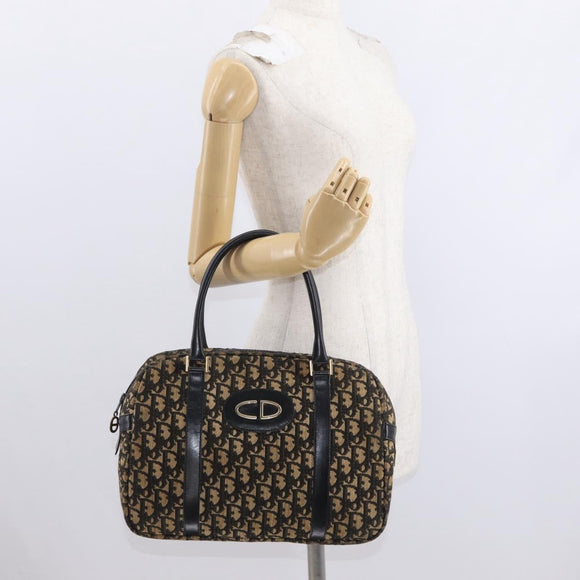 Christian Dior Trotter Canvas Boston Bag Navy Auth 160915