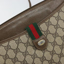 GUCCI GG Supreme Web Sherry Line Bag PVC Beige Gold 904 02 026 Auth 160917-17