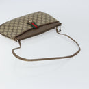 GUCCI GG Supreme Web Sherry Line Bag PVC Beige Gold 904 02 026 Auth 160917-7