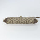 GUCCI GG Supreme Web Sherry Line Bag PVC Beige Gold 904 02 026 Auth 160917-5