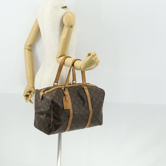 LOUIS VUITTON Monogram Sac Souple 35 Boston Bag M41626 LV Auth 160918