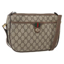 GUCCI GG Supreme Web Sherry Line Shoulder Bag PVC Beige 89 02 077 Auth 160926-1
