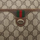 GUCCI GG Supreme Web Sherry Line Shoulder Bag PVC Beige 89 02 077 Auth 160926-18