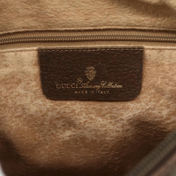 GUCCI GG Supreme Web Sherry Line Shoulder Bag PVC Beige 89 02 077 Auth 160926
