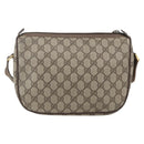 GUCCI GG Supreme Web Sherry Line Shoulder Bag PVC Beige 89 02 077 Auth 160926-2