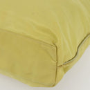 PRADA Tote Bag Nylon Yellow Gold Auth 160930-8