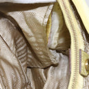 PRADA Tote Bag Nylon Yellow Gold Auth 160930-10