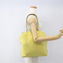 PRADA Tote Bag Nylon Yellow Gold Auth 160930-25