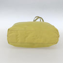 PRADA Tote Bag Nylon Yellow Gold Auth 160930-5