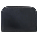 Salvatore Ferragamo Gancini Chain Shoulder Bag Leather Navy Gold Auth 160932-3