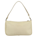 PRADA Accessory Pouch Nylon Ivory Silver Auth 160936-2