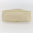 PRADA Accessory Pouch Nylon Ivory Silver Auth 160936-5