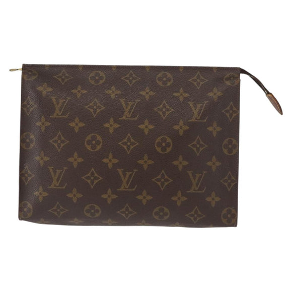 LOUIS VUITTON Monogram Poche Toilette 26 Pouch M47542 LV Auth 160946