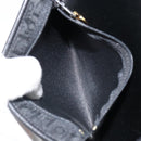 Christian Dior Trotter Canvas Chain Shoulder Bag Black Gold Auth 160947-12