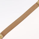 CELINE Belt Leather 66.9"" Gold Auth 160949-13