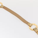 CELINE Belt Leather 66.9"" Gold Auth 160949-16