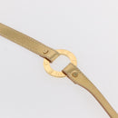 CELINE Belt Leather 66.9"" Gold Auth 160949-5
