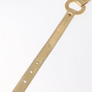 CELINE Belt Leather 66.9"" Gold Auth 160949-9