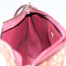 Christian Dior Trotter Canvas Shoulder Bag Red Gold Auth 160953-18