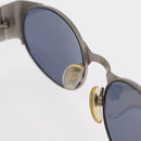 CHANEL Sunglasses metal Silver CC Auth 160956-9