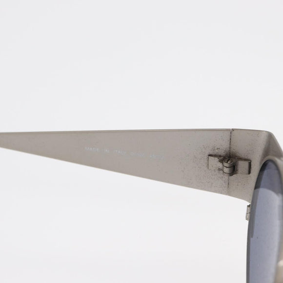 CHANEL Sunglasses metal Silver CC Auth 160956