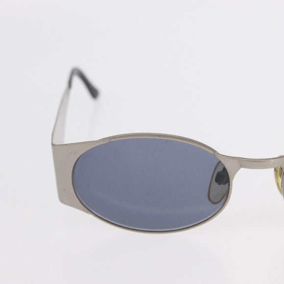 CHANEL Sunglasses metal Silver CC Auth 160956