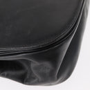Christian Dior Hand Bag Calf Skin 2way Black Silver Auth 160958-10