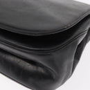 Christian Dior Hand Bag Calf Skin 2way Black Silver Auth 160958-15