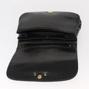 Christian Dior Hand Bag Calf Skin 2way Black Silver Auth 160958-19