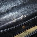 Christian Dior Hand Bag Calf Skin 2way Black Silver Auth 160958-20