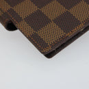 LOUIS VUITTON Damier Ebene Agenda Mini Day Planner Cover R20705 LV Auth 160960-11