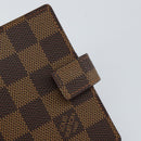 LOUIS VUITTON Damier Ebene Agenda Mini Day Planner Cover R20705 LV Auth 160960-12