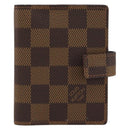 LOUIS VUITTON Damier Ebene Agenda Mini Day Planner Cover R20705 LV Auth 160960-2