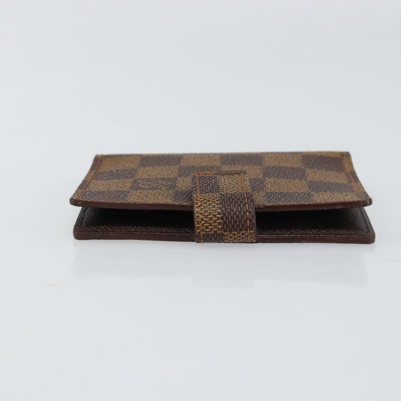 LOUIS VUITTON Damier Ebene Agenda Mini Day Planner Cover R20705 LV Auth 160960