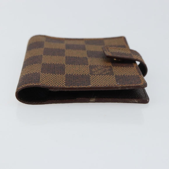 LOUIS VUITTON Damier Ebene Agenda Mini Day Planner Cover R20705 LV Auth 160960